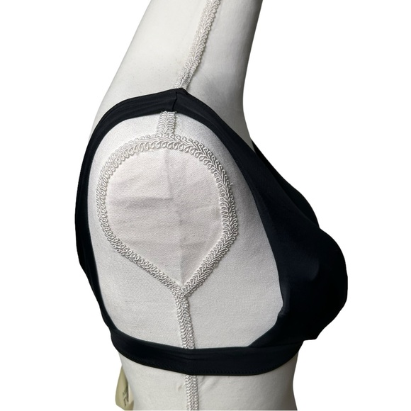 ANGABRIEL womens eco friendly black padded push up bikini swim top size M NWT - Picture 3 of 7